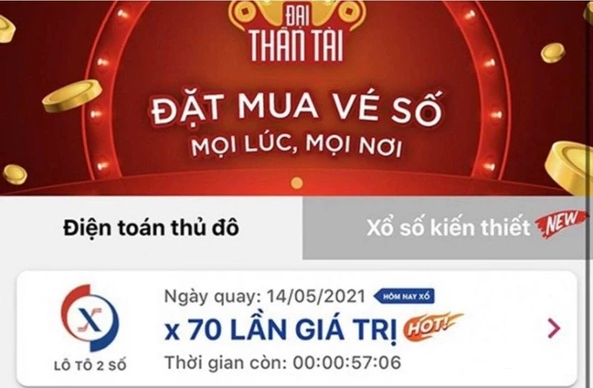 Dịch vụ đặt 1 ăn 70 ăn theo kết quả xổ số miền Bắc bị Bộ Tài chính tuýt còi.