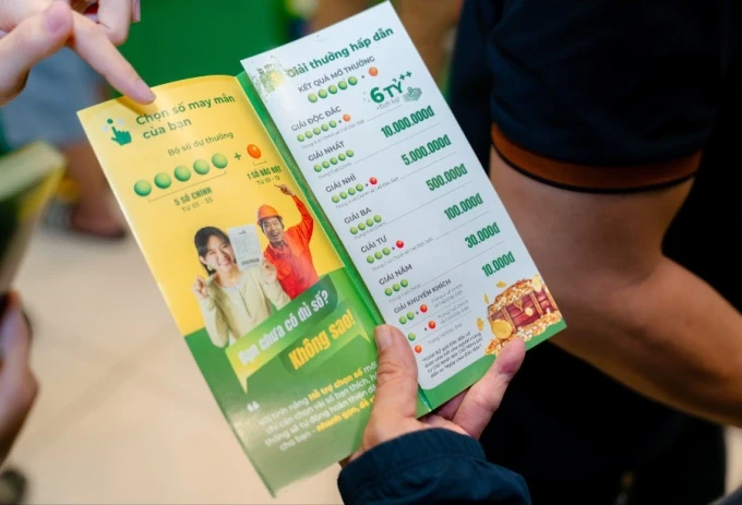 Cơ cấu giải thưởng cơ bản của Lotto 5/35 có giá trị từ giải Khuyến khích 10.000 đồng đến giải Độc đắc tích lũy từ 6 tỷ đồng. Ảnh: Vietlott