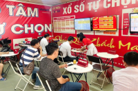 Tiệm bán Vietlott kết hợp cà phê, vui chơi